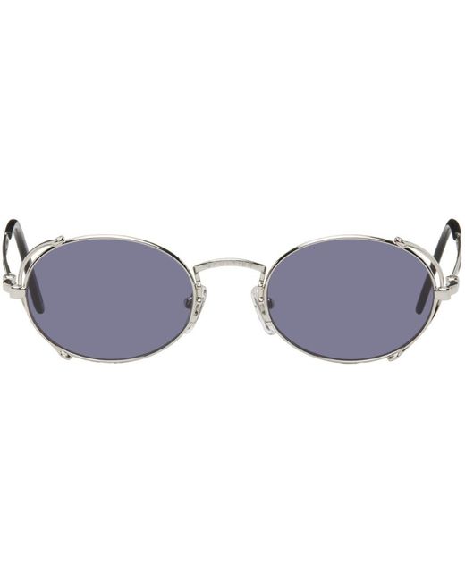 Jean Paul Gaultier Black Silver 55-3175 Sunglasses for men