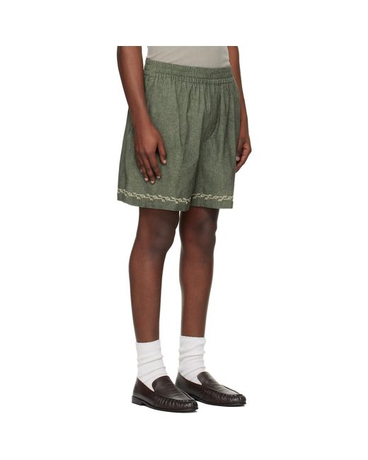 Isabel Marant Green Zilan Shorts for men