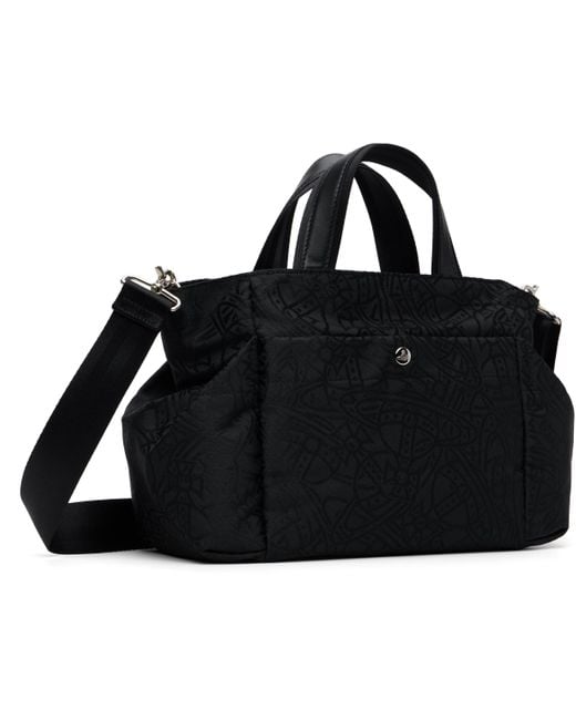 Vivienne Westwood Black Tangled Jacquard Orb Tote for men