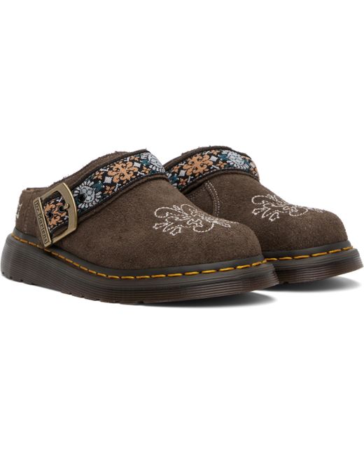 Dr. Martens ブラウン Isham ミュール クロッグ Black