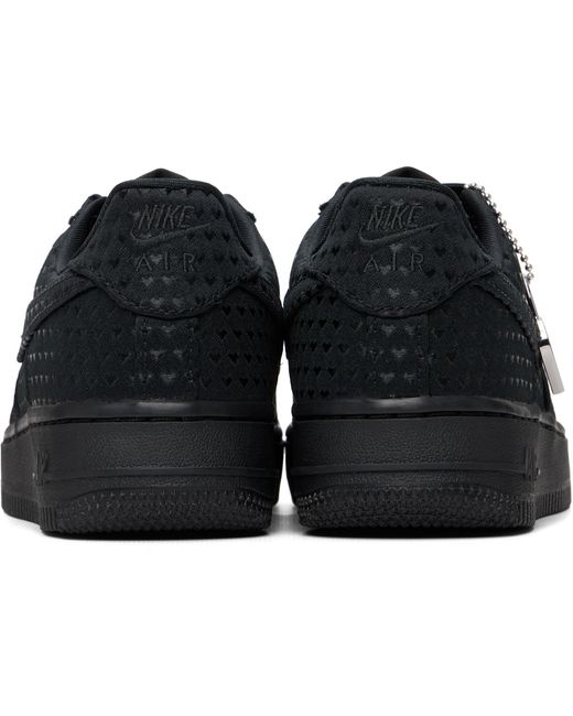 Nike Black Air Force 1 '07 Se 'Valentine's Day' Sneakers