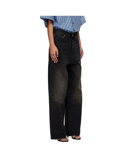 Vetements Black Spiral Jeans