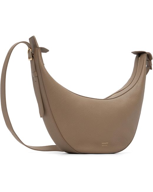 Khaite Black Taupe Small Augustina Crossbody Bag