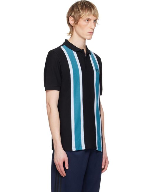Fred Perry Blue Striped Polo for men