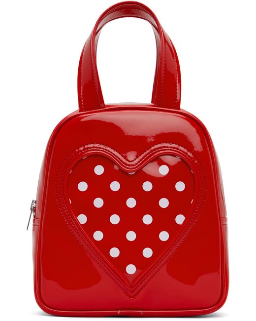 Comme des Garçons レッド パテント バッグ Red