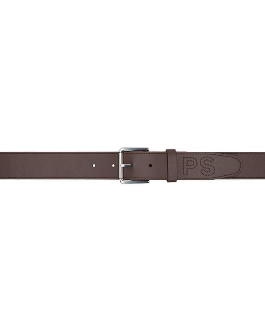 PS by Paul Smith Black Perforated Belt for men