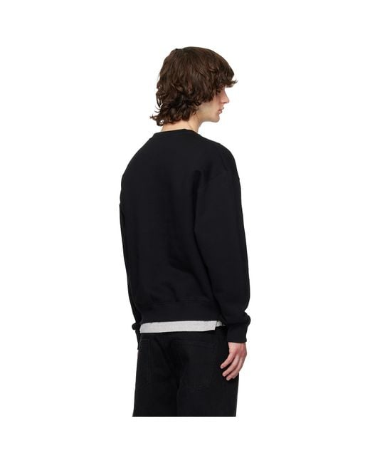 Jil Sander Black Logo Sweatshirt for men