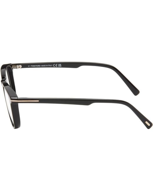 Tom Ford Brown Square Light Glasses for men