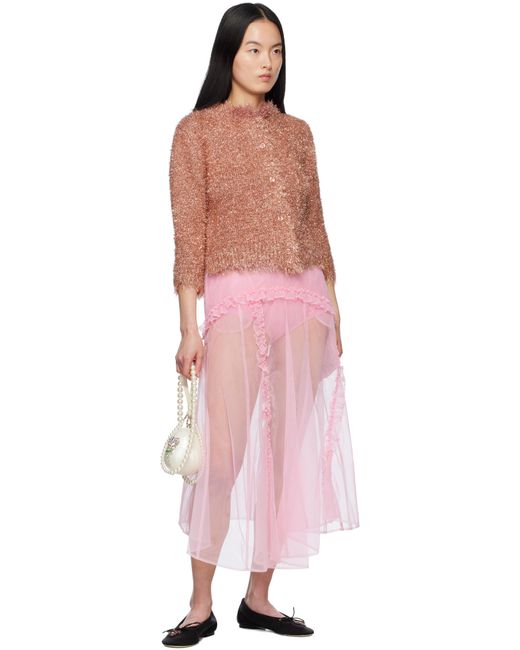Simone Rocha オフホワイト マイクロ Embellished Pearl Egg