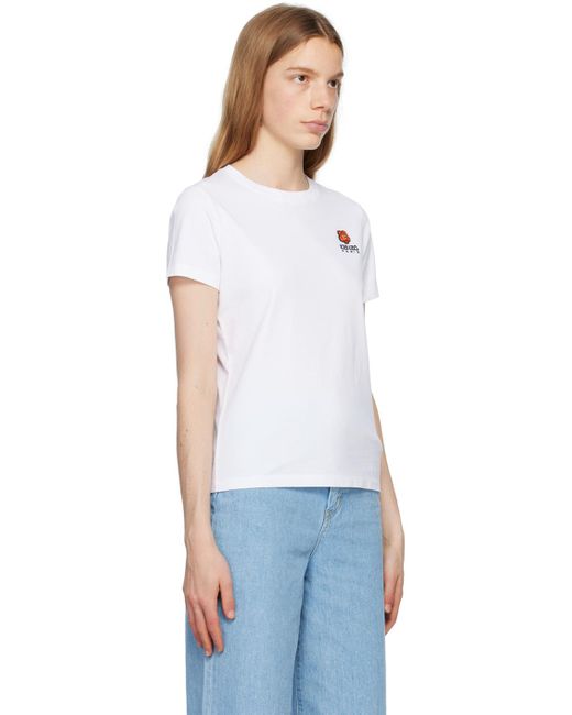 KENZO White Paris Boke Flower T-shirt