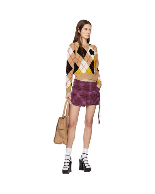 Marc Jacobs Brown Tan 'The Jacquard Large' Tote