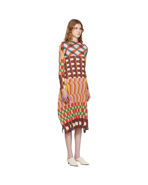 Pleats Please Issey Miyake Black Harmony Midi Dress