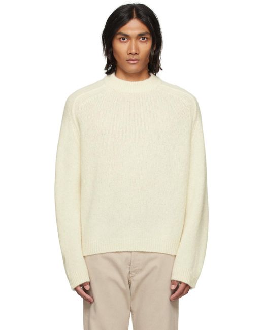 A.P.C. Natural . Off-white Tyler Sweater for men