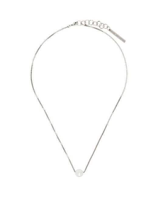 Dries Van Noten Metallic Stud Necklace for men
