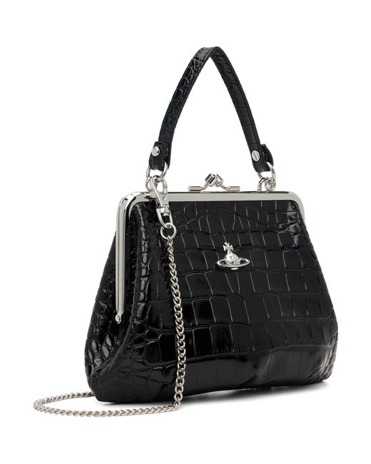 Vivienne Westwood Black Granny Frame Bag for men