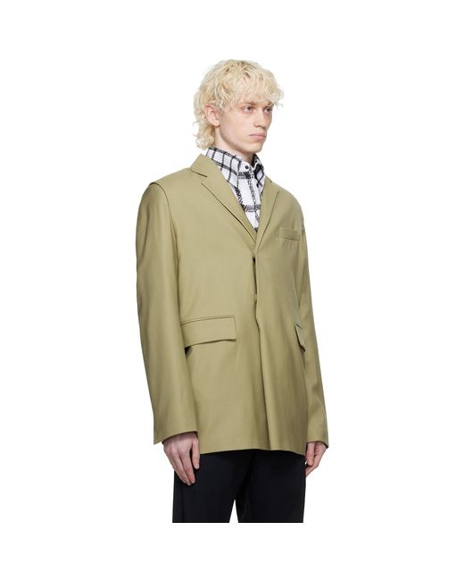Bianca Saunders Natural Taupe Pull Over Blazer for men