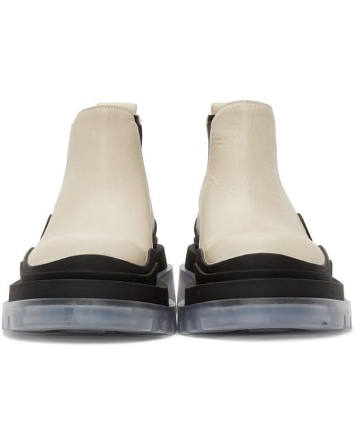 Bottega Veneta Multicolor Off-white Low 'the Tire' Chelsea Boots