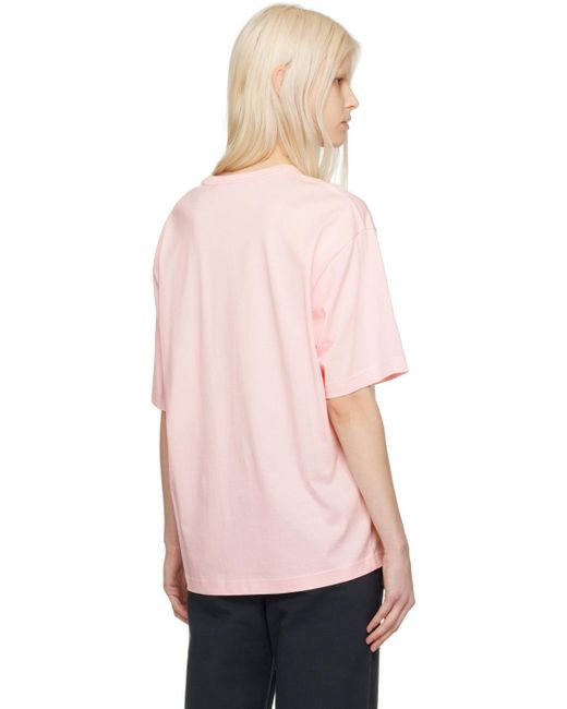 Acne Pink Patch T-shirt