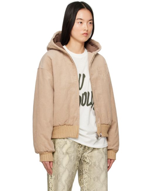 Blouson Rembourré En Velours Côtelé À Capuche A Bathing Ape en coloris Natural