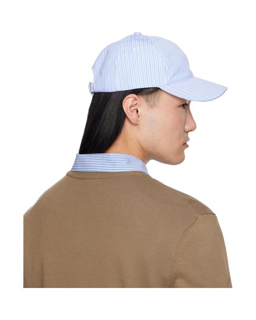 A.P.C. Blue Charlie Baseball Cap for men