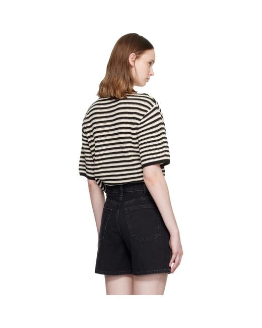 Anine Bing Black Off- Theo Sweater