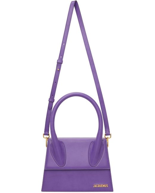 Jacquemus Leather La Montagne 'le Grand Chiquito' Bag in Purple Lyst
