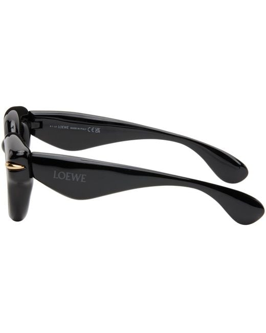 Loewe Black Inflated Round Sunglasses for men