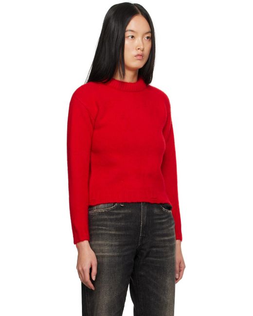 R13 Red Shrunken Sweater