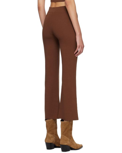 Staud Multicolor Brown Estella Trousers