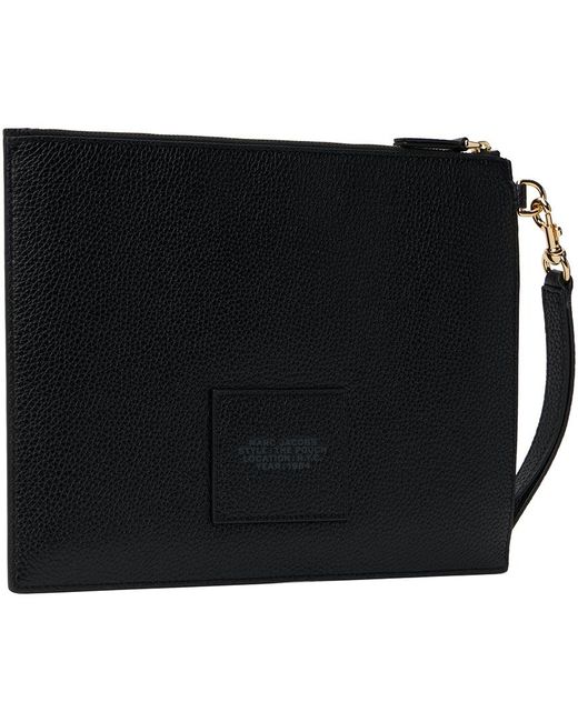 Marc Jacobs Black 'the Leather Large Pouch' Pouch
