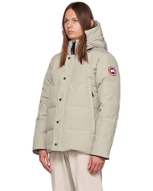 Blouson wyndham rembourré en duvet Canada Goose pour homme en coloris Natural
