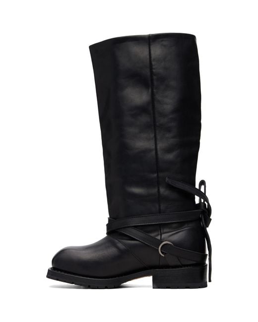Our Legacy Black High Engine Tall Boots