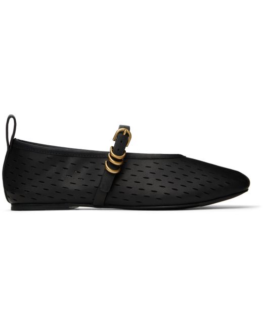 Ballerines De Style Charles Ix Noires En Cuir À Perforations Et À Ferrures Spire Rag & Bone en coloris Black
