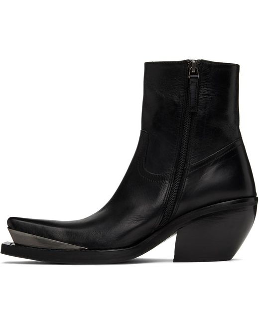 Acne Black Leather Boots