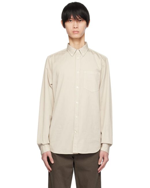 Norse Projects Natural Beige Anton Shirt for men