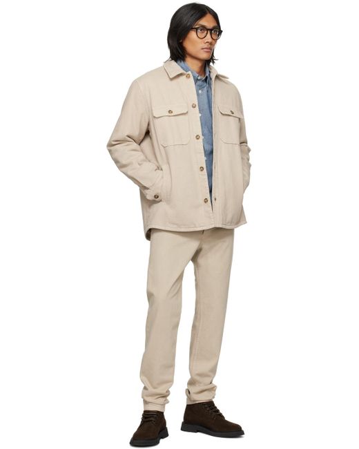A.P.C. Natural . Taupe Alessio Jacket for men