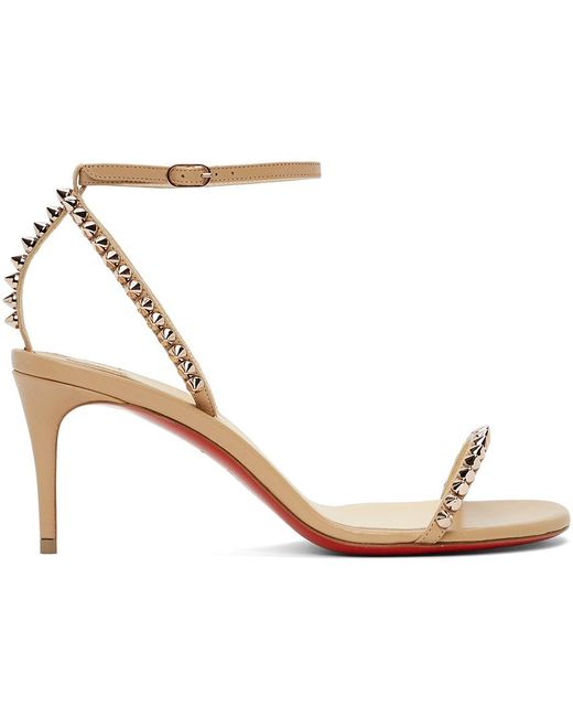 Christian Louboutin Natural Beige So Me 70 Heeled Sandals