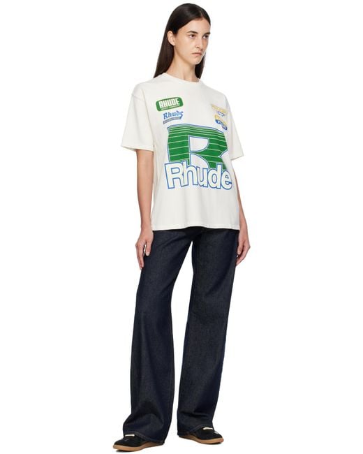Rhude Off- Roadway Racing T-Shirt in Green | Lyst UK