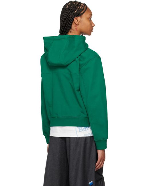 Adererror Green Significant Trs Tag Hoodie
