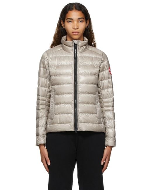 Canada Goose Synthetic Taupe Down Cypress Jacket | Lyst