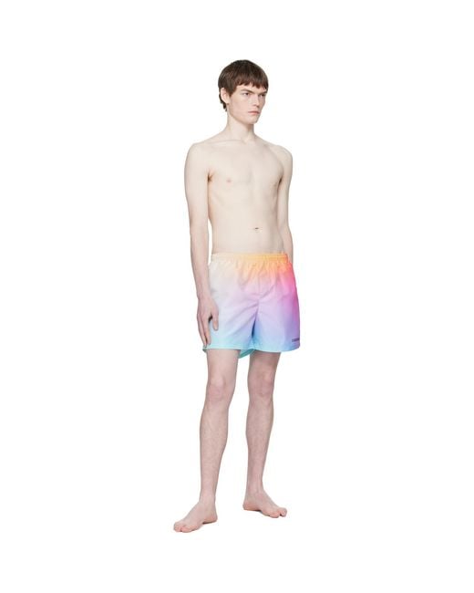 Casablanca Pink Gradient Printed Shorts for men