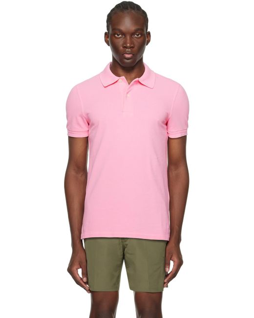 Tom Ford Pink Tennis Polo for men