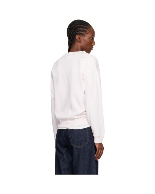 Anine Bing White Spencer Sweatshirt