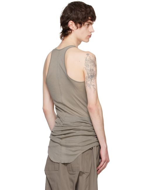 メンズ Rick Owens グレー Hollywood Basic リブタンクトップ Multicolor