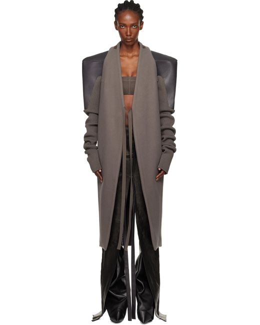 Rick Owens Black Concordians Sl Cyclops Coat