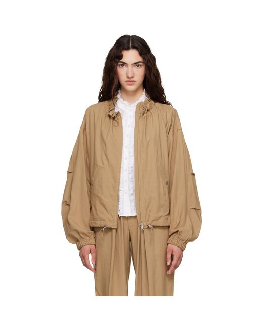 Isabel Marant Brown Khaki Plume Jacket