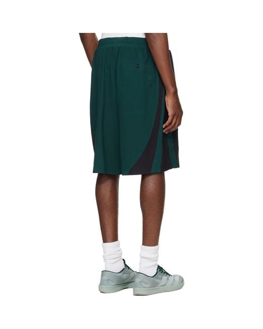 Y-3 Green Ultralight Woven Shorts for men