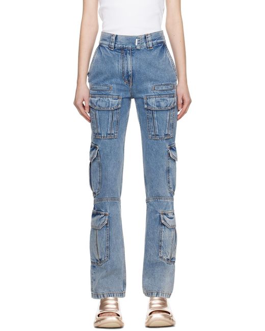 Givenchy Blue Bellows Pocket Jeans