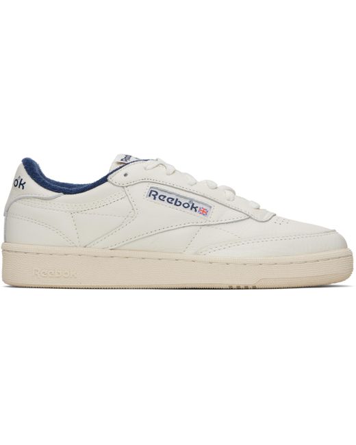 メンズ Reebok オフホワイト Club C 85 Vintage スニーカー Black