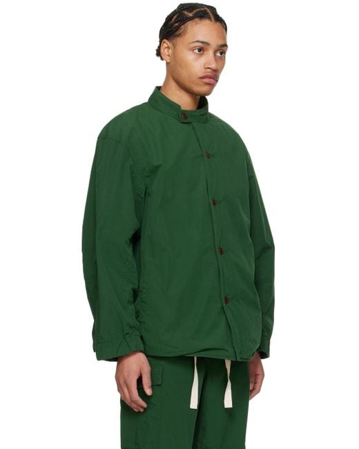 Nanamica Green Band Collar Jacket for men